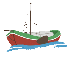 Boat Boot Sticker by Ostfriesland