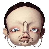 shocked fashion Sticker by GBLWang