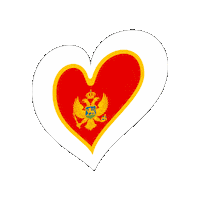 Heart Montenegro Sticker by Eurovision Song Contest