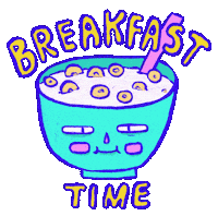 Good Morning Nom Sticker by Katharine Kow