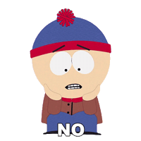 Stan Marsh No Sticker by South Park