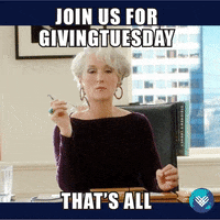 Charity Giving GIF by GivingTuesday