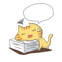 tuan_tuan cat tired book study GIF