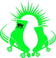 SouthSideRollerDerby roller derby roller skate south side roller derby south side girls Sticker