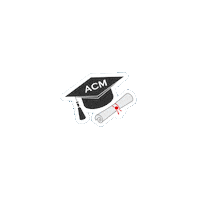 Graduation Sticker by ACM