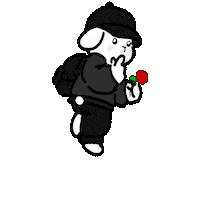 MRLB_AKJJ 귀여운 캐릭터 wonho 토끼 Sticker