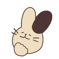 tsengtoudesign what wtf bunny rabbit Sticker