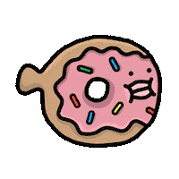 Dunkin Donuts Pink Sticker by milly cohen