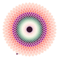 Flower Orange Sticker