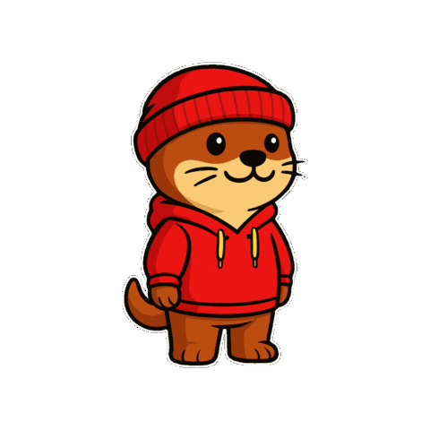 Otter Sticker by Built Daily
