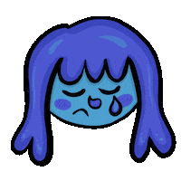 Sad Cry Sticker