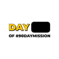 hopethemission 90 day challenge 90daychallenge 50in90 90 day mission Sticker