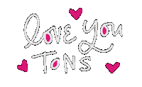 Love You Hearts Sticker by CallieRian