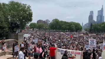 Thousands Continue Protesting 'Peacefully' at Philadelphia Rally