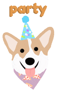 Celebrating Happy Birthday Sticker