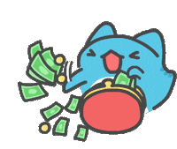 Cat Money Sticker by Capoo