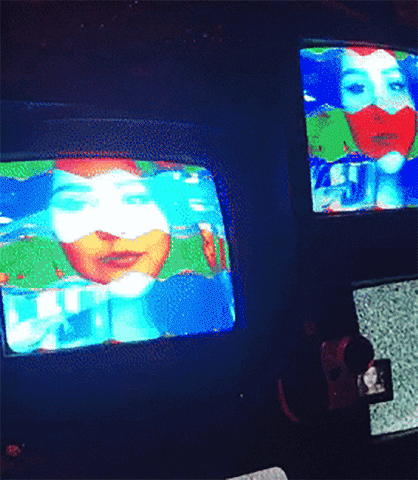 dadawestern tv glitch video synth vidiot GIF