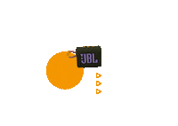 Orange Enceintes Sticker by JBL Europe