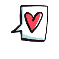 In Love Thank You Sticker by byjohannafritz
