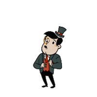 Suit Eating Sticker by Adventure Capitalist