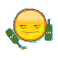 Drunk Sticker by imoji