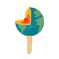 isabellacarmenate earth melt popsicle isabellaart Sticker
