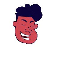 Ha-Ha Smile Sticker by Creative Hatti