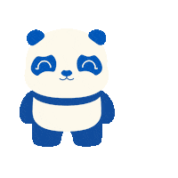 Tired Panda Sticker