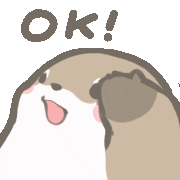 chuchuotter yes ok right otter Sticker