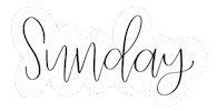 Days Of The Week Sunday Sticker