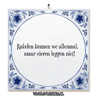 Genieten Creatief Sticker by Tegelspreuken.nl