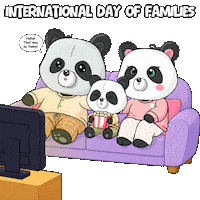 Family Time Love Sticker by PandaPals