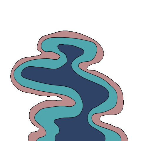 Rainbow Wave Sticker by Woodka