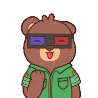 Happy Oh Yeah Sticker by BEARISH