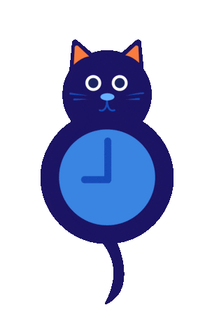 Good Night Cat Sticker by Jessica Lau
