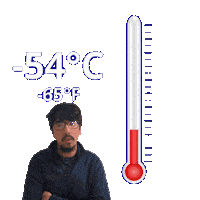 Negative Fifty Four Degrees Sticker