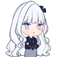 clairelle anime girl angry oc Sticker