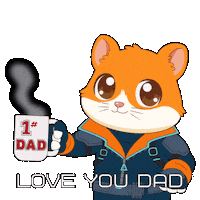Love You Dad Sticker by Hamieverse
