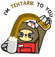 Sloth Tehtarik Sticker by Artably