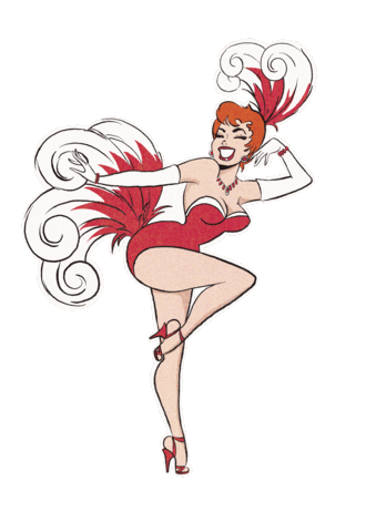 pillowtalkpinups happy party celebrate joy Sticker