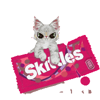 etherhocromic art cat kawaii kitty Sticker