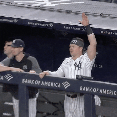 Happy New York Yankees GIF by Jomboy Media