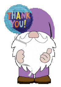 Gnome Thank You Sticker