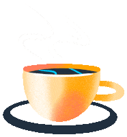 Steaming Coffee Time Sticker by Alexa99