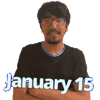 January 15 Sticker