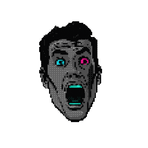 Pixel Wtf Sticker