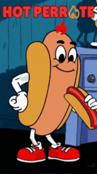 Hotdog Fastfood GIF by HOTPERROTE