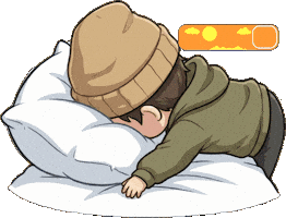 Sleepy Good Night Sticker