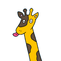 Zoo Giraffe Sticker