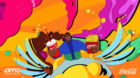 Illustration Popcorn GIF by AMC Theatres